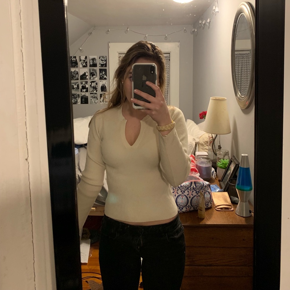 Stretchy crop shirt
